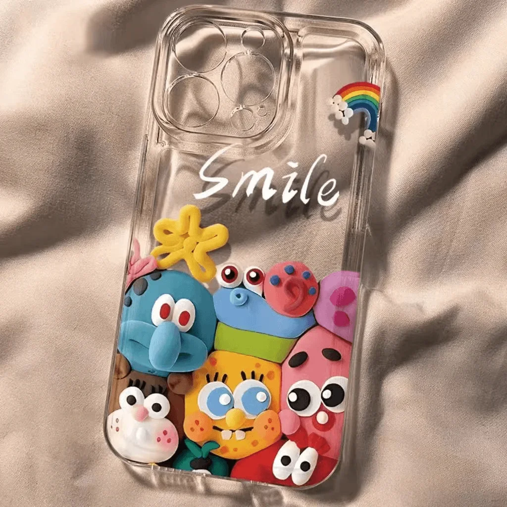 SpongeBob SquarePants iPone Mobile Phone Case iPhone16 Mobile Phone Case Anti-fall Cute Cartoon Patrick Star Soft Case