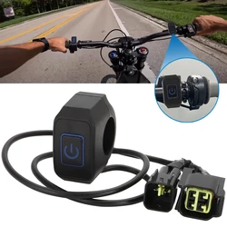 For Talaria Sting R MX4 Motorcycle Handlebar Mount Switch Headlight Kill Switch With Blue LED Light Plug & Play Water-Resistant