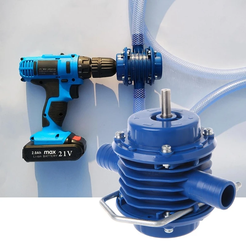 D2 Water Pump Heavy Duty Self-Priming Hand Electric Drill Home Garden Centrifugal Boat Pump High Pressure Submersible Water Pump