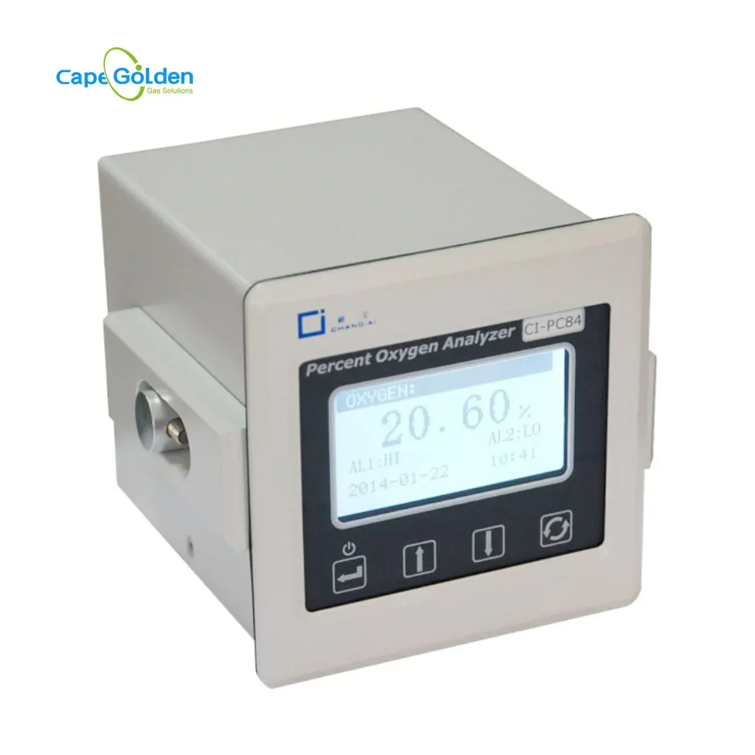 Ci-pc84 Oxygen Flow Analyzer High Accuracy Oxygen O2 Gas Analyzer