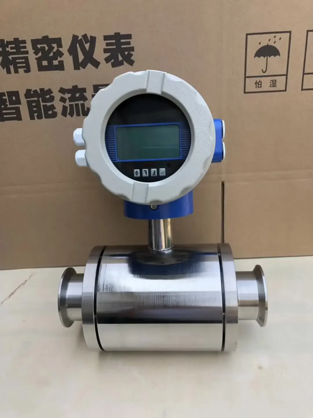 Bidirectional Measurement Digital Output Local Flow Totalizer Sanitary Magnetic Milk Flow Meter