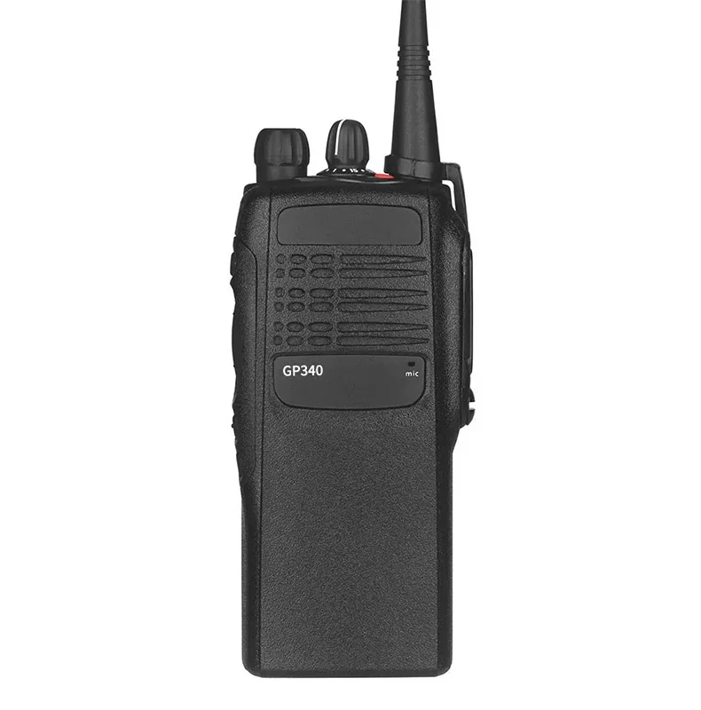 GP328 Long Range Wireless Long Range Transmitter Professional Handheld Ham Black Digital Mobile Radio Walkie Talkie for Motorola