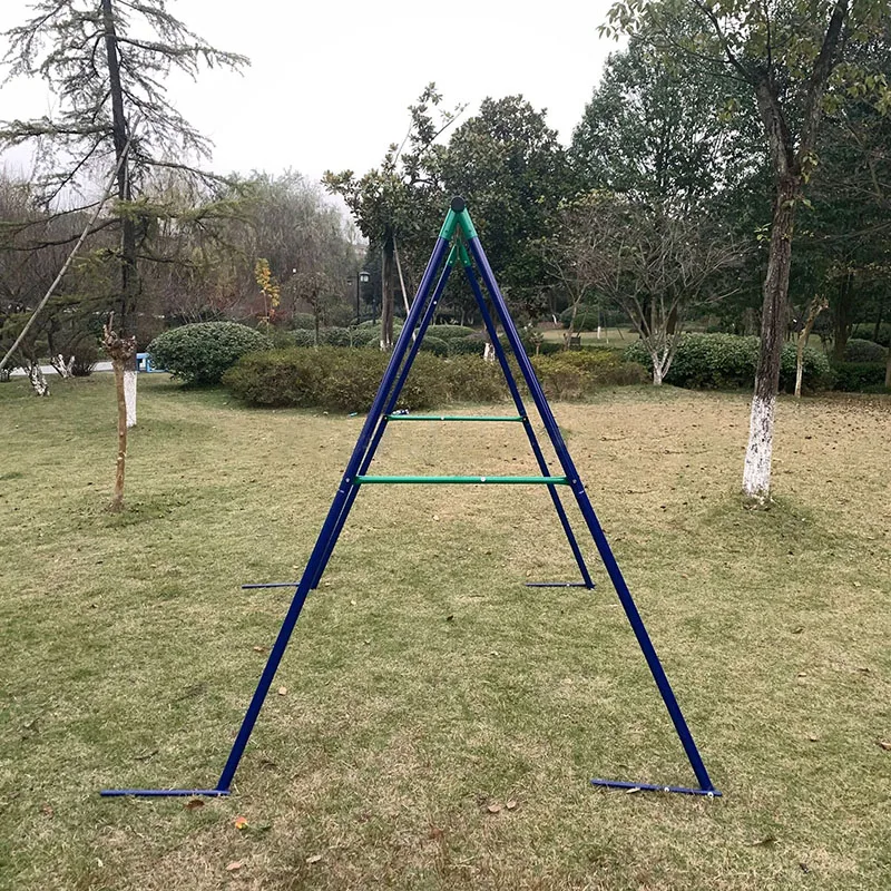 Outdoor Swing Frame A-type Swing Stand Yard Garden Furniture Leisure Swing Chair Patio Folding Swing Stand Amusement Equipment