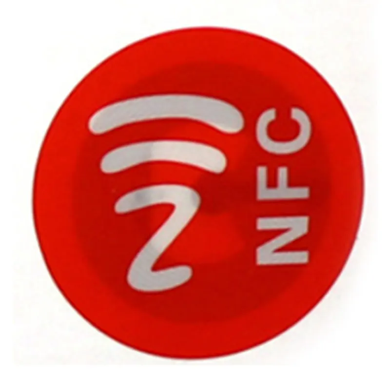 مقاوم للماء مادة الحيوانات الأليفة ملصقات NFC ، والعلامات الذكية لجميع الهواتف ، Ntag213 ، 1 قطعة