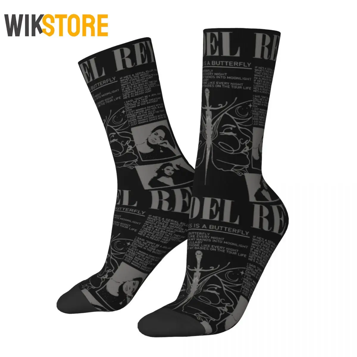 

Lana Del Rey Socks Men Women Fashion Socks Harajuku Spring Summer Autumn Winter Middle Tube Stockings Breathable Cute Sock