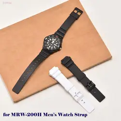 18mm Resin Watch Strap for MRW-200H Men’s Watches Accessories Bracelet Waterproof Silicone Band18mm Strap MRW200