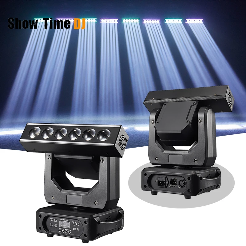 Disco Light Led Beam Moving Head 6x20W RGBW Led Unlimited Rotate Scan Stage Lighting For DJ Party Holiday Wedding