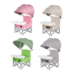 Silla alta portátil para bebés, asiento elevador multifunción, plegable, ideal para viajes, comer, para fiestas de Picnics al aire libre