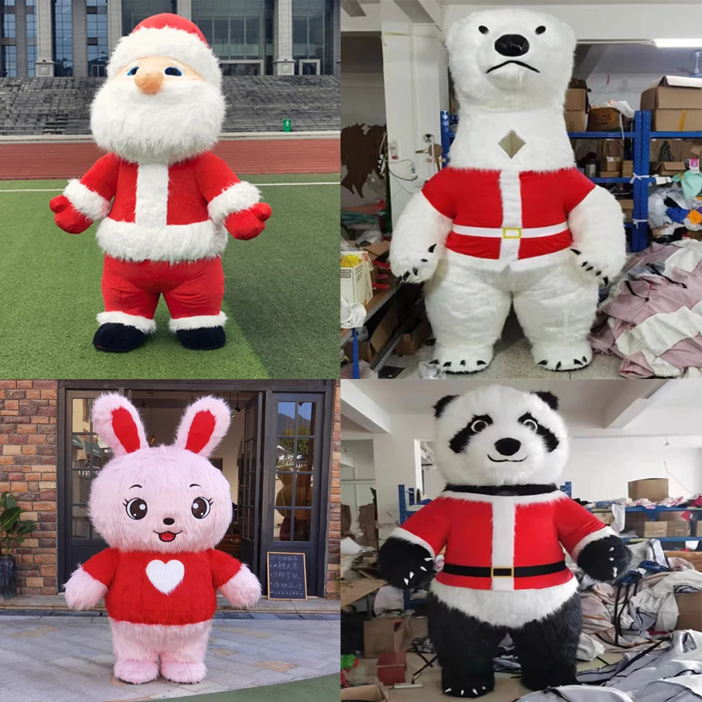 

Inflatable Polar Bear Clothing Panda Monkey Chebrashka Rabbit Easter Mascot Role Playing Street Fun Set Halloween Party Props