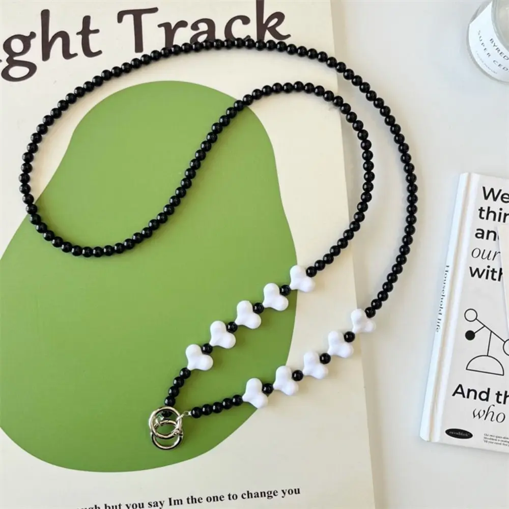 Bandolera larga, cadena para teléfono, cuentas dulces, cordón para teléfono móvil, cuentas acrílicas largas, correa para teléfono, accesorios para teléfono