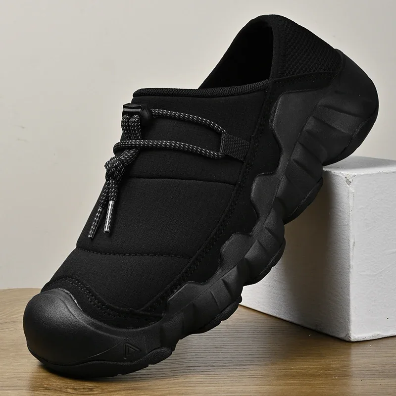 Nowe męskie buty trekkingowe, antypoślizgowe męskie buty outdoorowe do podróży i na kemping, zimowe ocieplane buty z bawełną, całoroczne męskie buty