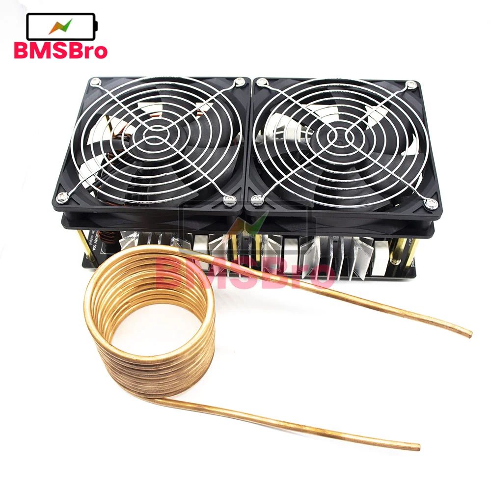 

2500W 50A DC 12-48V Induction Heating Board ZVS Power Supply Module High Frequency Low Voltage Flyback Driver Heater Tesla Coil