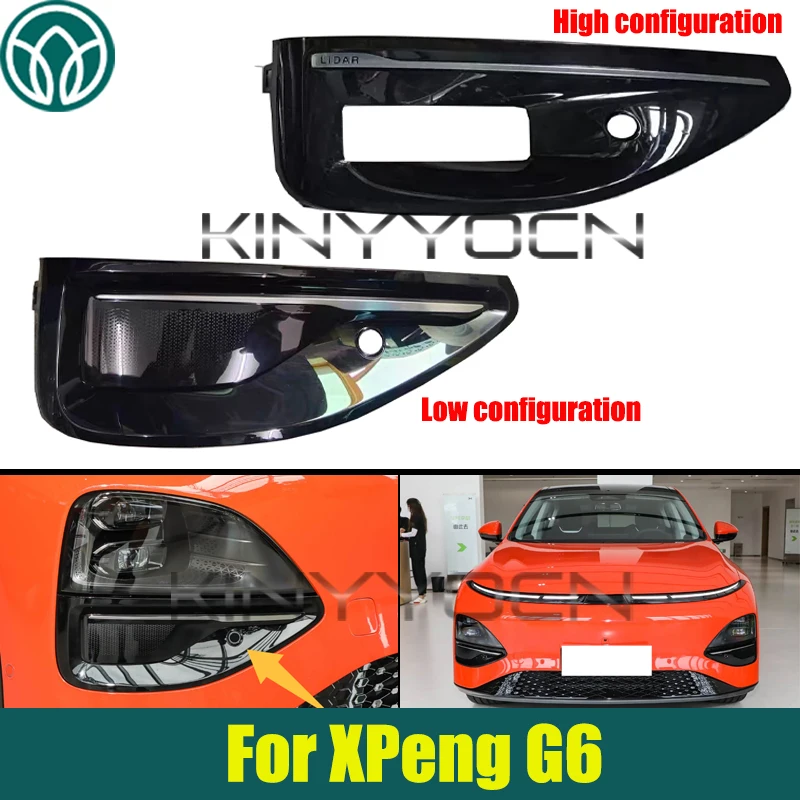 Front Bumper Fog Light Cover For Xpeng G6 Headlight Lower Cover Panel
