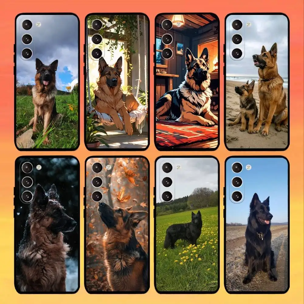 

Beauty G-German S-Shepherd Dog Phone Case For Samsung Galaxy A73,A72,A71,A70,A52,A51 Others Soft Black Cover