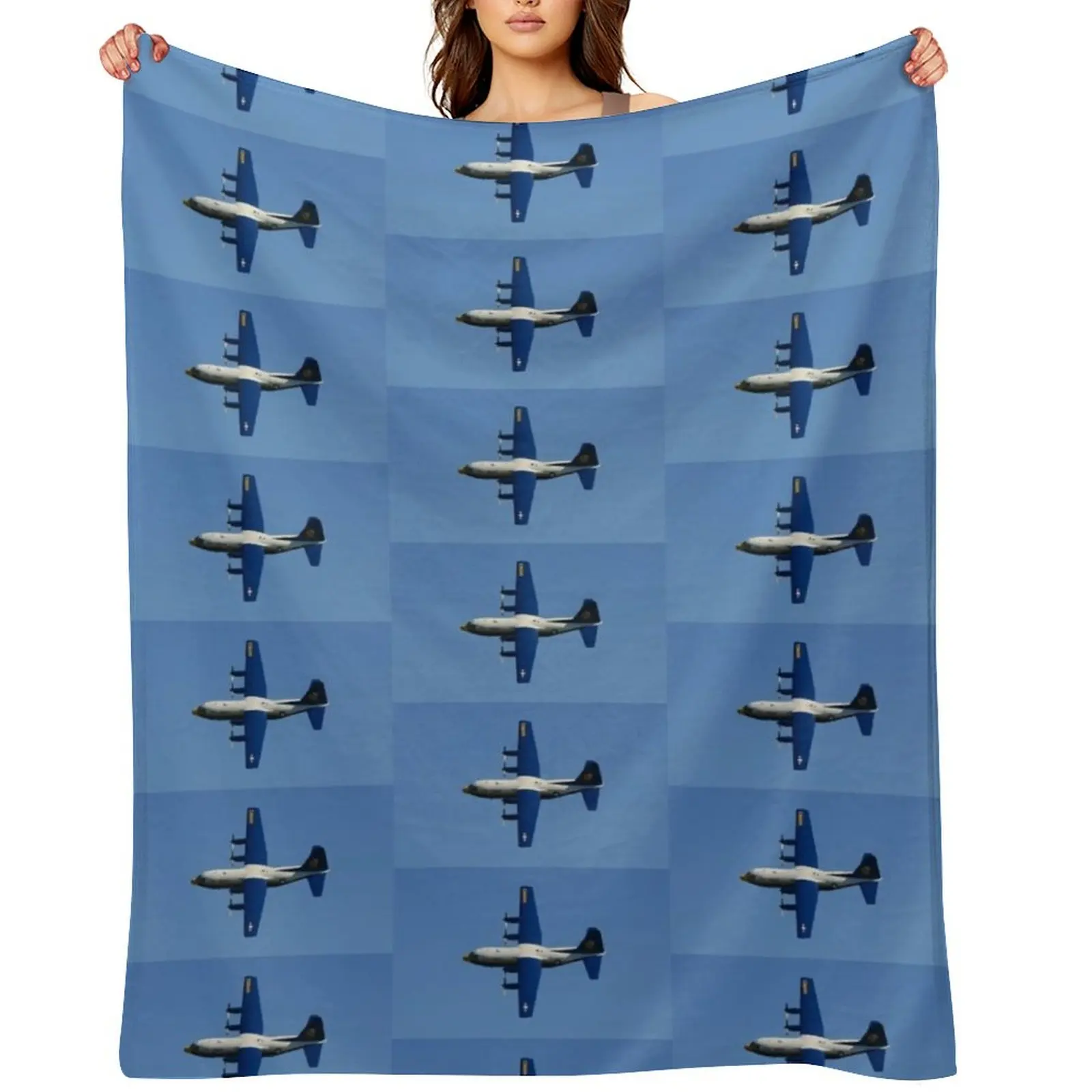 Fat Albert : C-130 Hercules Throw Blanket warm winter Quilt Bed covers Single Blankets