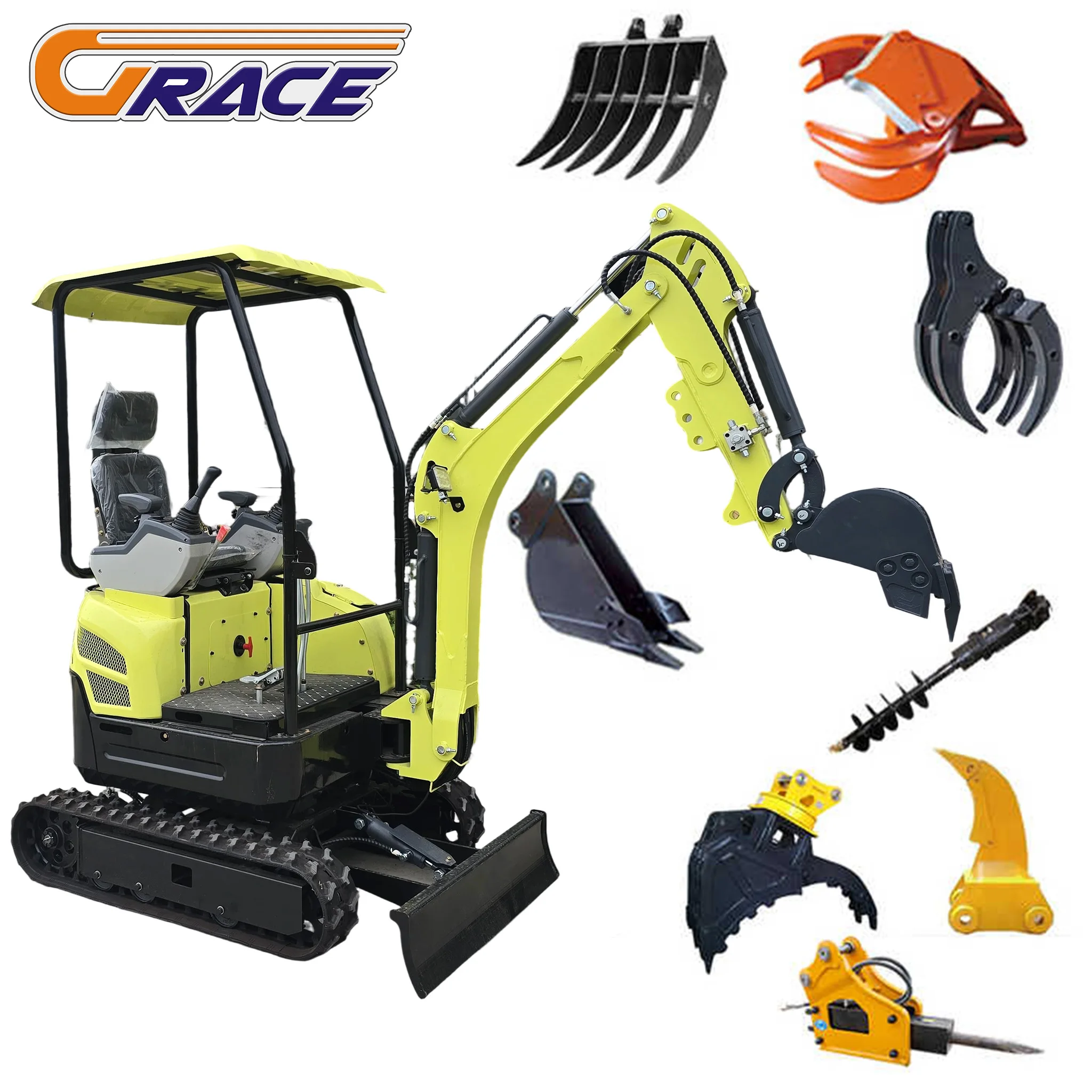 

EPA 1.8 Ton Kubota Excavator Crawler Digger 1 Ton Mini Bagger Hot sale Farm Motor Kubota Gearbox Available for Sale