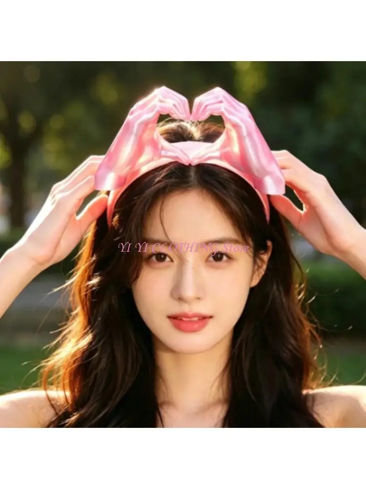 

N5KF 3D Printed Heart Shade Shade Headwear Size Fit Most Adults Kids Perfect For Beach Parties Cosplay Event Gift