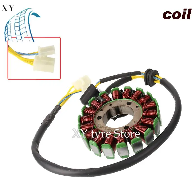 

Suitable for motorcycle parts generator stator coil 93mm 18 coil permanent magnet stator coil