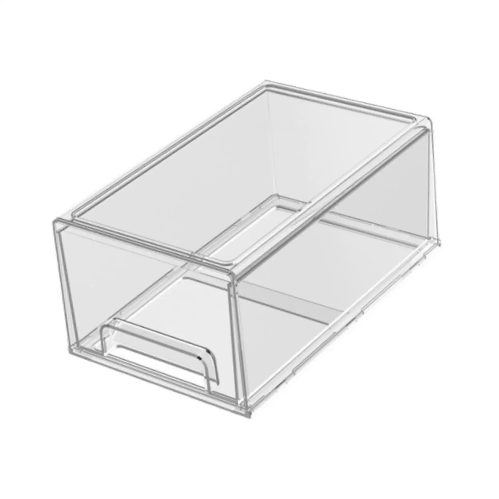 Clear Stackable Storage Drawer Toy Storage Organizer Clear Stackable Storage Bin Coffee Pod Holder for Closet Shelves Jewelry