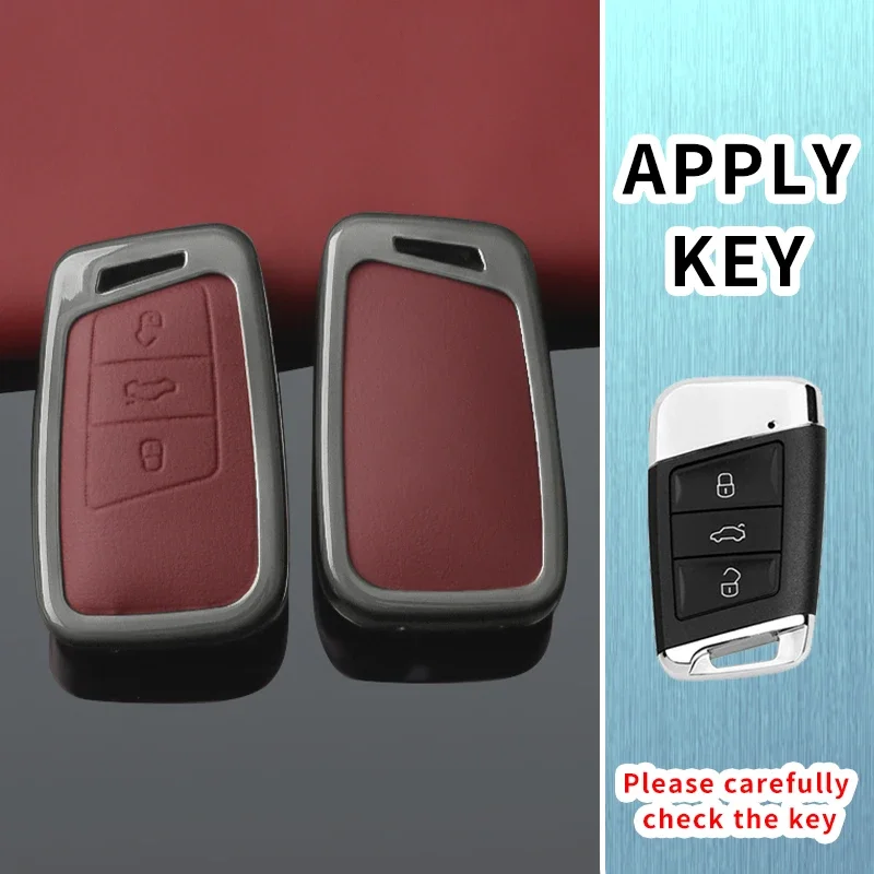 Car Key Case Cover Shell for VW Volkswagen Magotan GTE Passat B6 B7 B8 CC Skoda Fabia Superb Kodiaq A7 Accessory