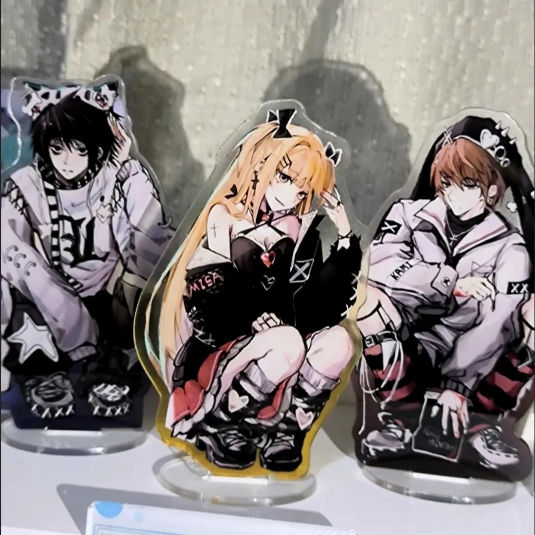 DEATH NOTE Acrylic Stand Figure Yagami Light MisaMisa Anime Peripheral Cute Cartoon Bedroom Living Room Desktop Ornament New