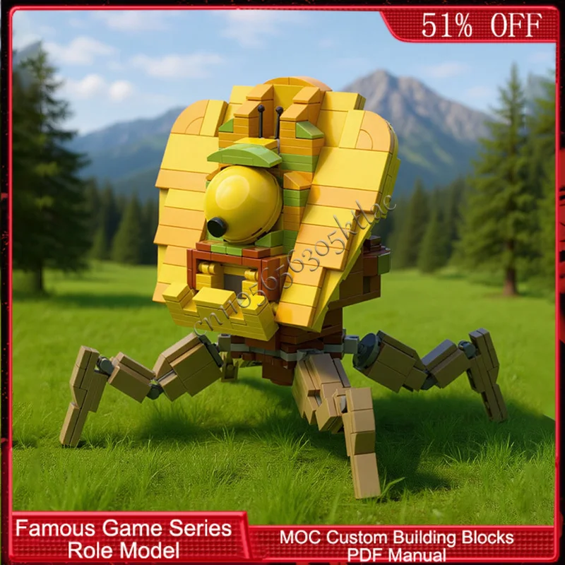 459 Pezzi Serie Personaggi di Giochi Popolari, Mecha Sfinge Zombie MOC, Blocchi da Costruzione Modulari Personalizzabili, Mattoncini Semplici Fai-da-Te, Regalo per le Vacanze