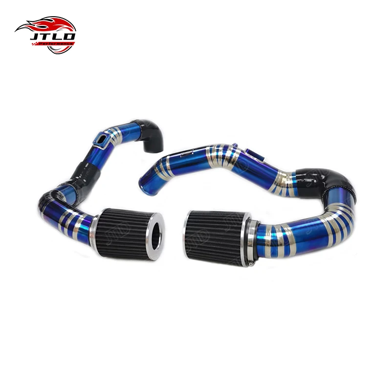 Professional Titanium Front Mount Charge Pipe Kit Cold Intake Exhaust Intake System For BMW F80 M3 F82 M4 F8X S55 Engine Serving