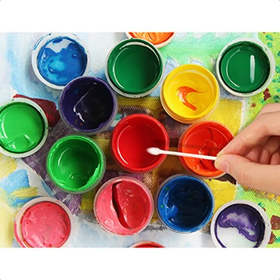 400 pièces coton-tige Double embouts précis avec bâtons de carton coton-tige pour le nettoyage du maquillage peinture pointue et spirale Hea