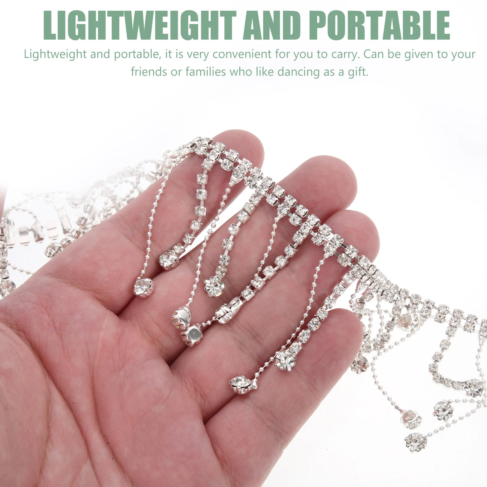 

Chain Lightweight Diy Rhinestone Chain Diy Clothing Decor Trim Craft Accessory Rhinestone Fringe Ribbon