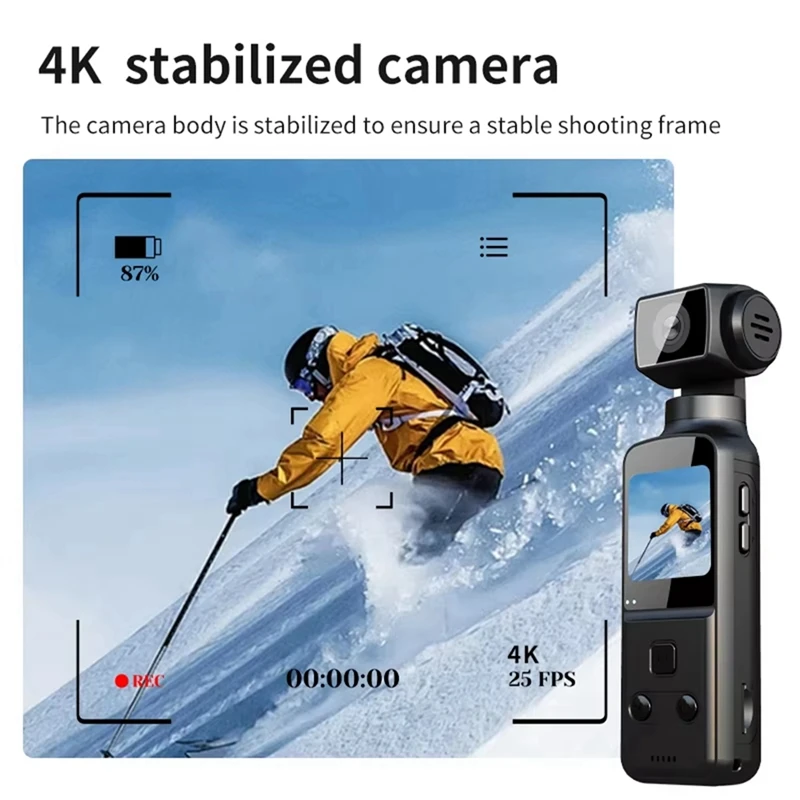 4K Pocket Digital Camera 1.33Inch Screen 270 Degrees Rotate Wifi Transmission Record Portable Sport Motion Camera