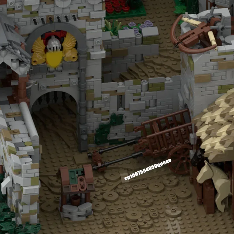 新しい 21090 個 MOC-206892 ヨーロッパ中世ストリートビュー城モデル Diy クリエイティブアイデアチャイルズおもちゃ誕生日プレゼントカスタムパズル