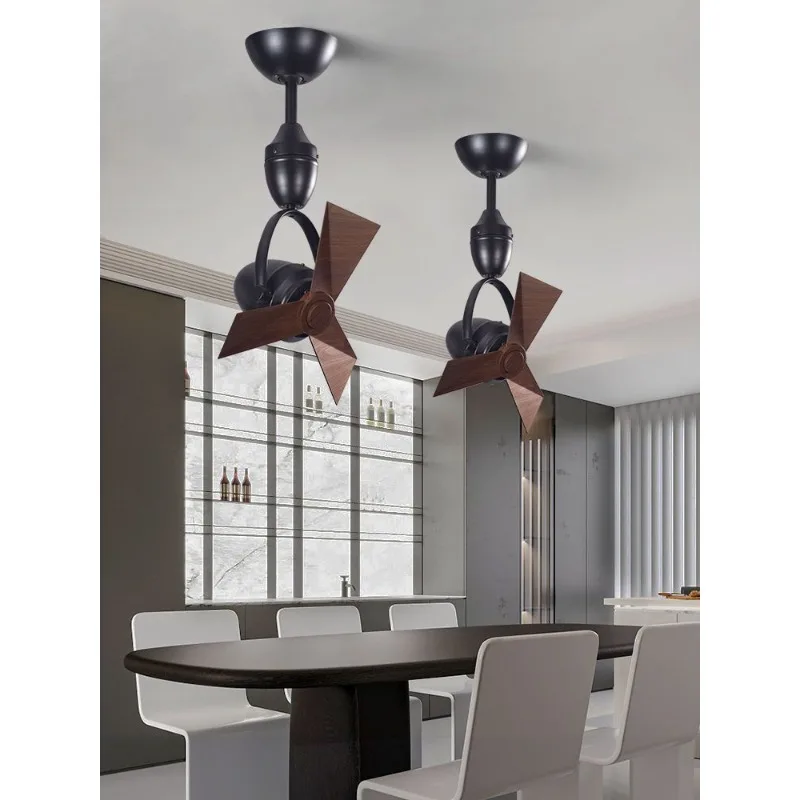 Balcony shaking head small ceiling fan 14 inch mini inverter fan aisle study kitchen bar wall hanging large air volume
