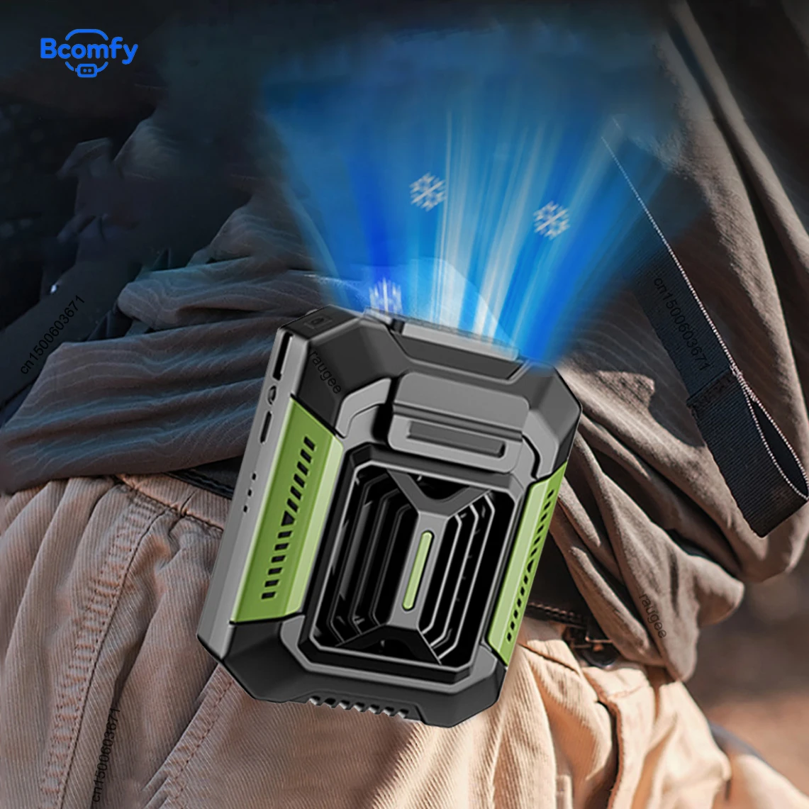

Portable Waist Clip Fan 4000mAh USB Rechargeable Outdoor Camping Fan Powerful Air Cooler Waist Fan with Power Bank LED Light