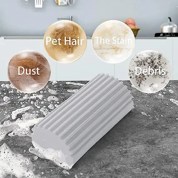 Car Magical Dust Cleaning Sponge Baseboard Cleaner Duster Sponge Tool Reusable Dusters for Cleaning Blinds Vents