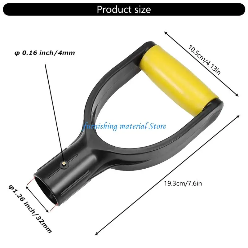 Y5GD Universal Fit Shovel Handle not  Slip Shovel Grip Upgrades for Easy Installation