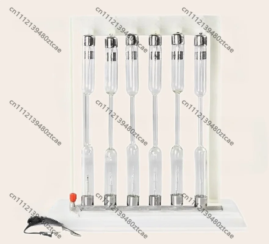 25107 Spectrometer Glass Tube 6Pcs Laboratory Experiment Test Sample Storage Research Analysis Tube