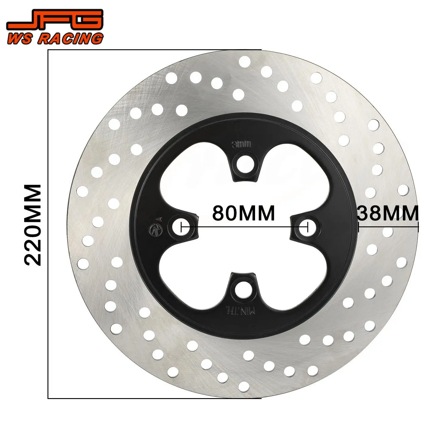 Akcesoria motocyklowe Tylna tarcza hamulcowa Wirnik Tarcza ze stali stopowej Do Hawk 250 Hawk 250 Dirt Pit Bike Moto Zmodyfikowane części Motocross