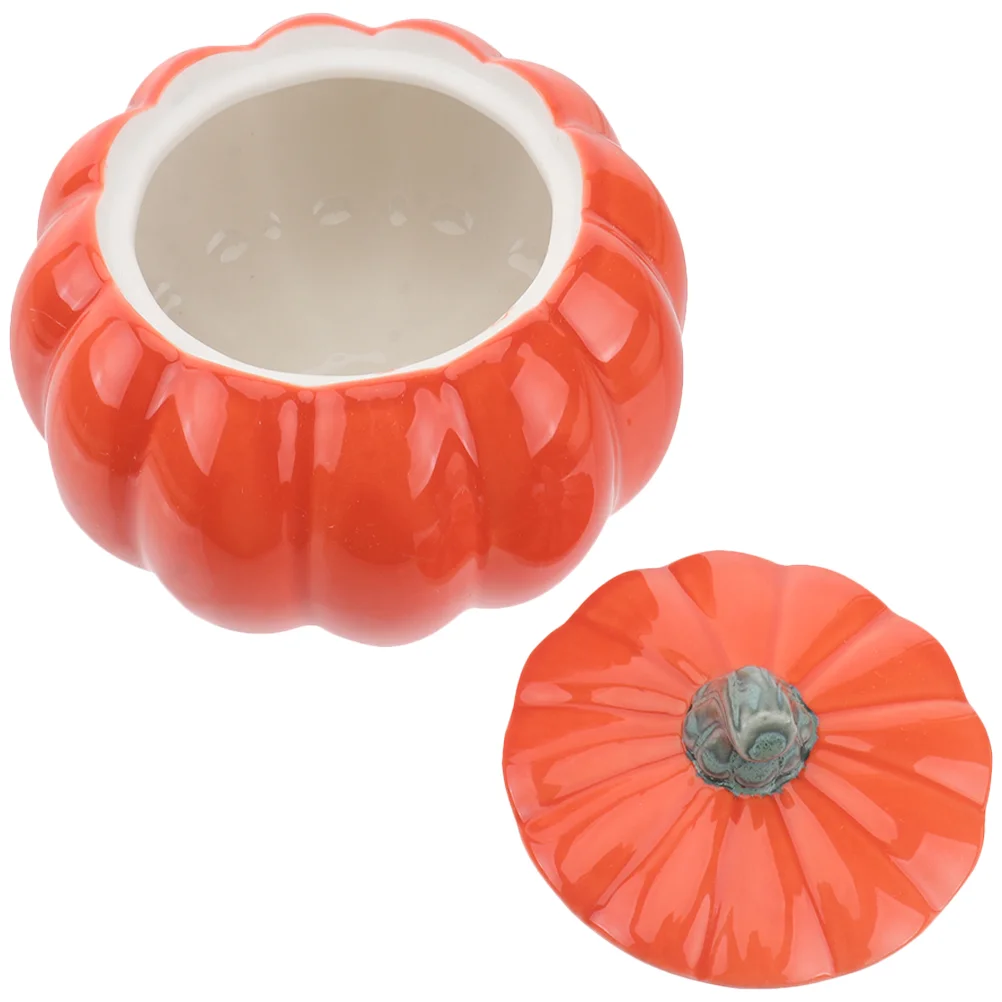 

Pumpkin Cup Kitchen Gadget Black Tray Decorative Cooking Utensils Novel Soup Bowl Ceramics Canisters