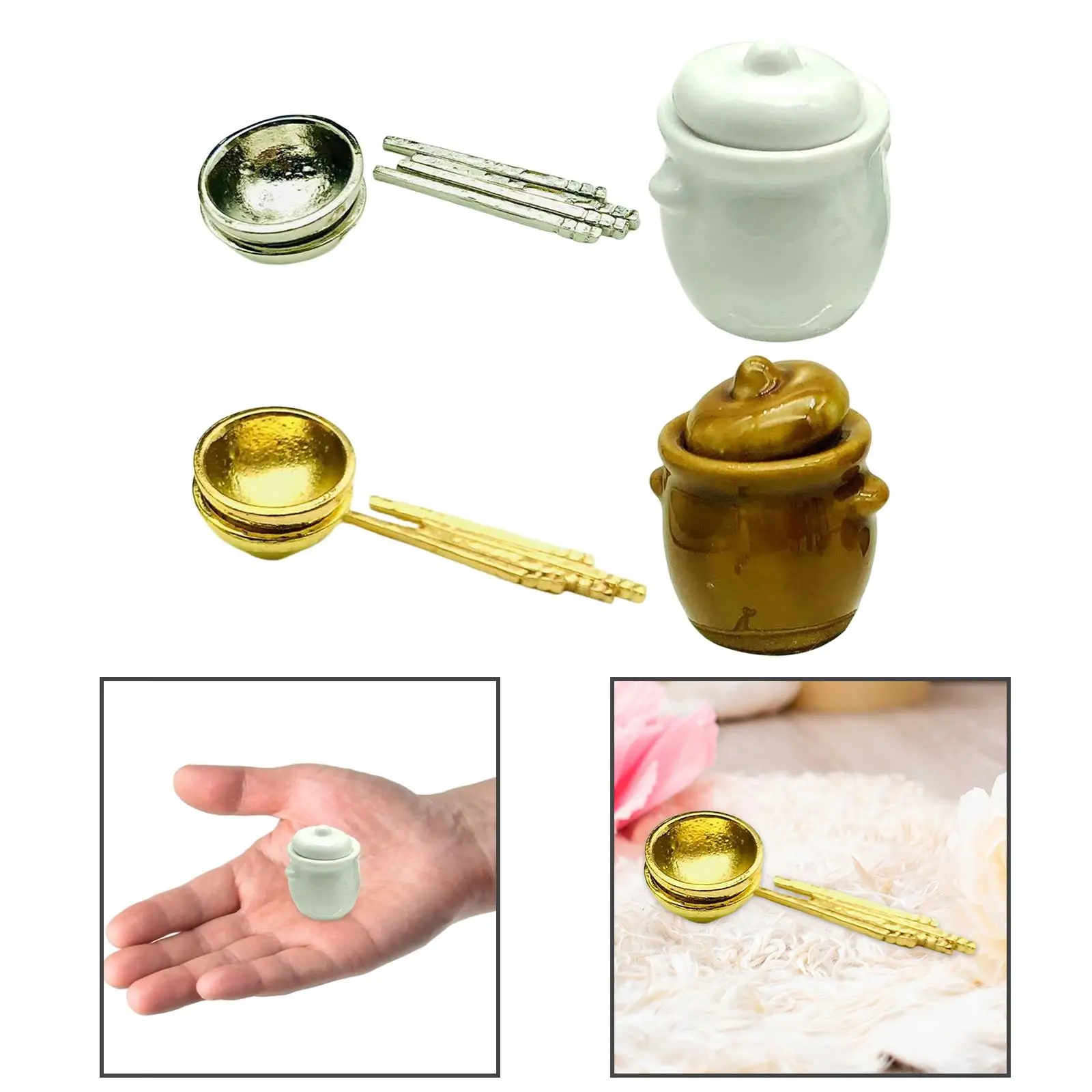 1:12 Scale Dollhouse Kitchen Utensils Dollhouse Kitchen Furniture Kitchen Playset for Boys Children