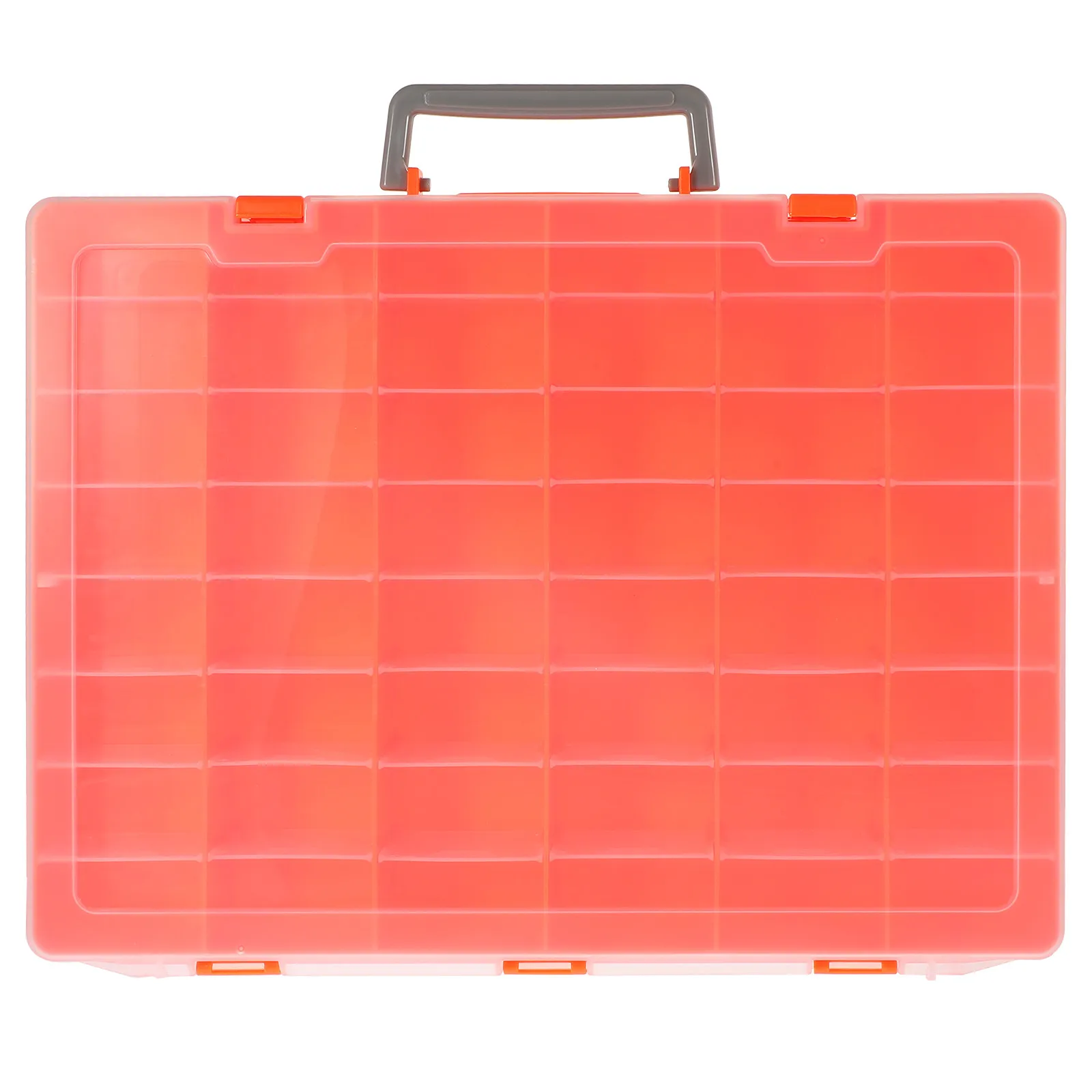 Organizer Box Portable Plastic Storage Box 48 Compartments Transparent Lid Storage for USB Drive Cards Crafts and Small Items