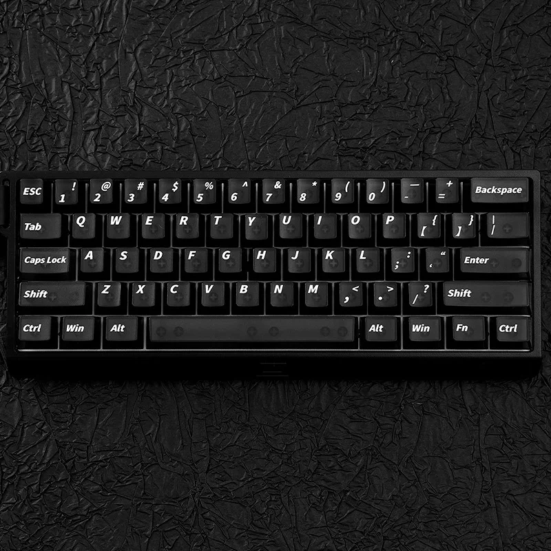 121 مفتاح الكرز الشخصي ماتي ضباب شفاف PC أسود شفاف الحرارية التسامي كيكابس مجموعة PBT للوحة المفاتيح الميكانيكية #1