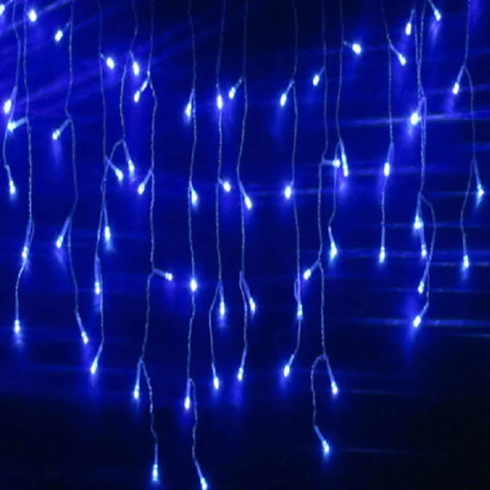 AC220V/110V Outdoor Decoration Garden Xmas Luminaria Garland Decorative 5m Droop 0.4-0.6m Curtain Icicle Led String Lights