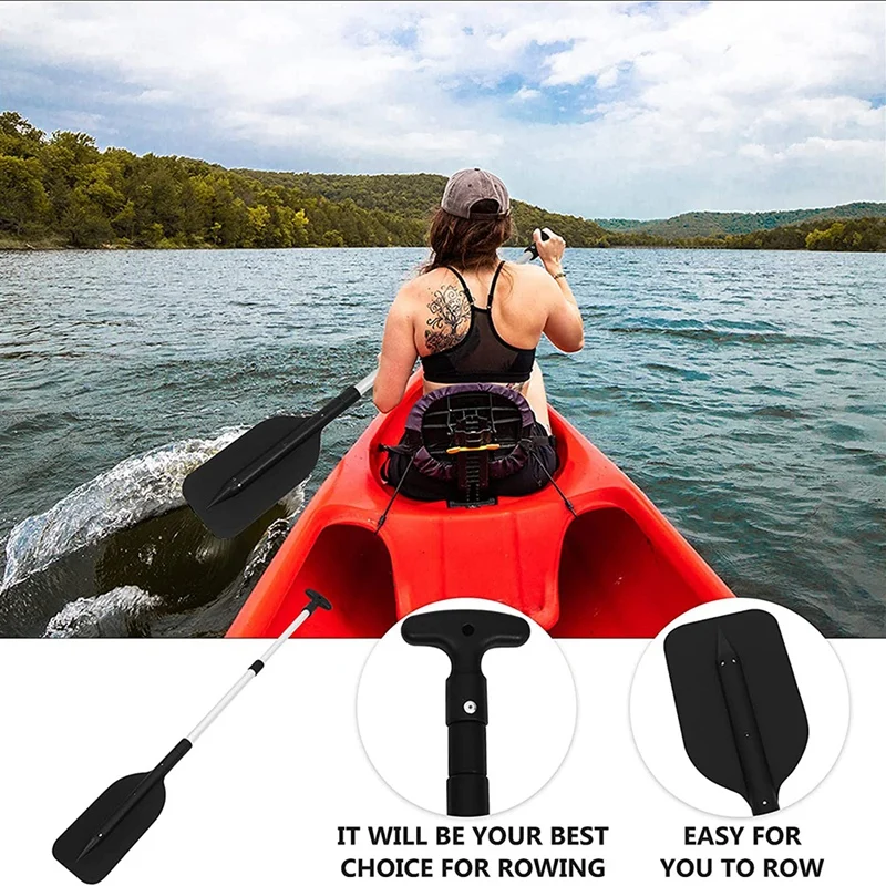 2Pcs Paddles Telescoping Plastic Boat Paddle Collapsible Oar For Kayak Jet Ski And Canoe Safety Boat Accessories