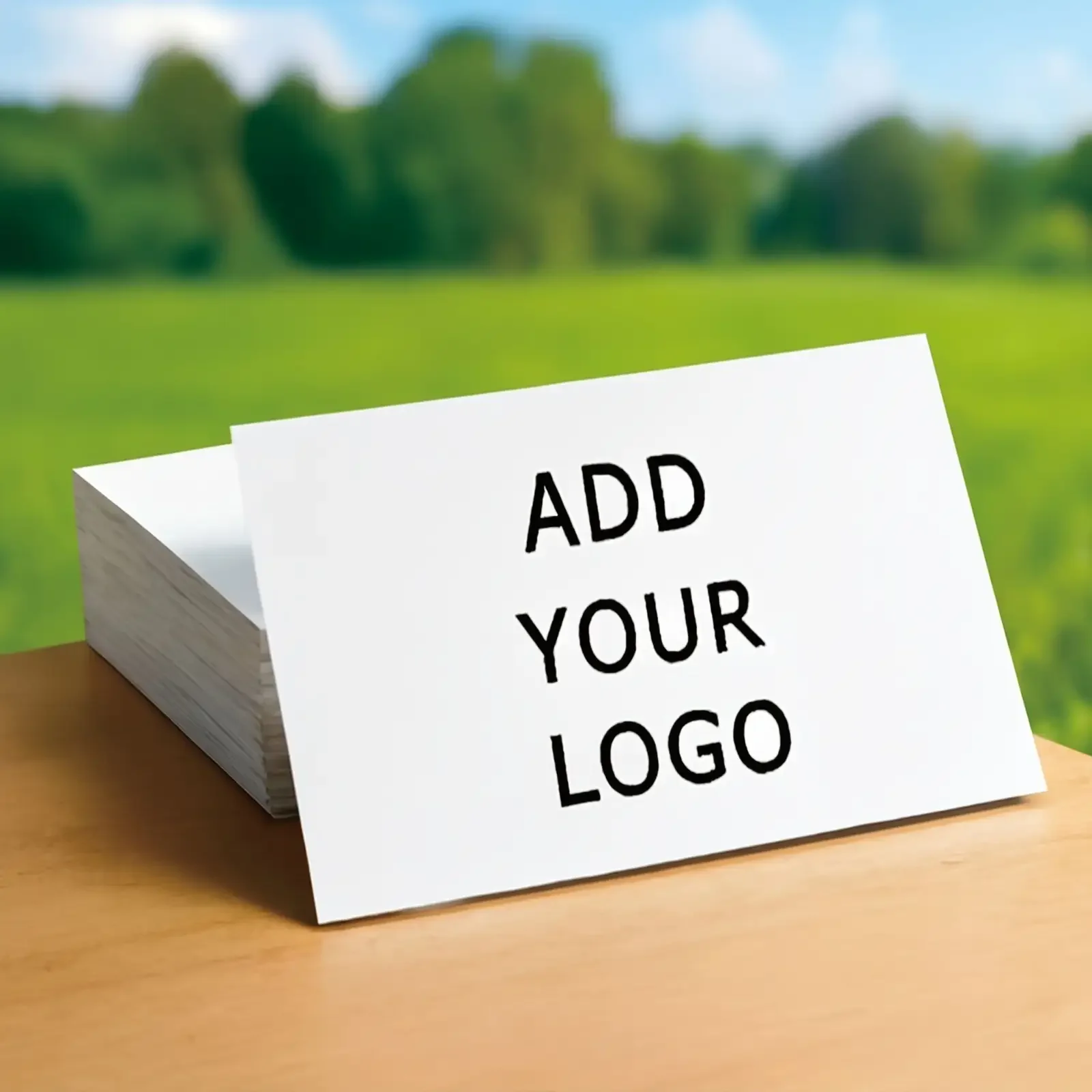 Picture 4: Custom Logo Business Cards (100pcs) - Add Your Logo/Design | Personalized Professional Cards