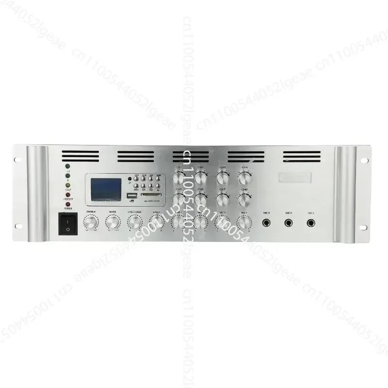 PA-2000D 2000W 1-Channel Aluminum Alloy  Power Amplifier 70V/100VUSB FM Microphone