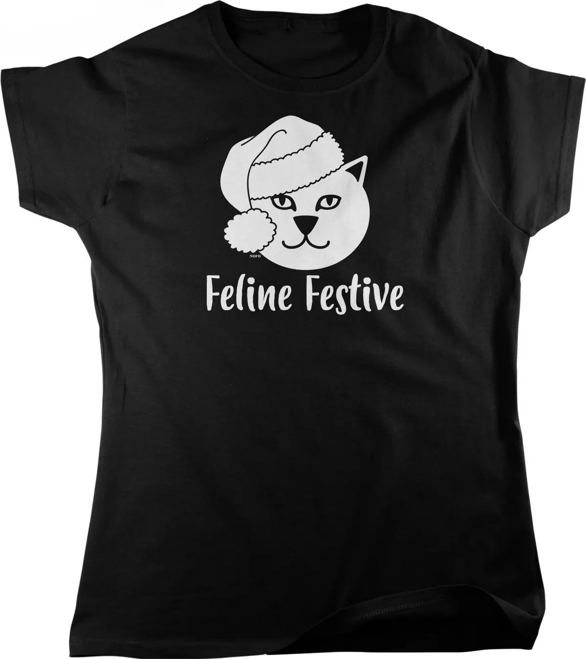 Feline Festive Women's T shirt HOOD_01909