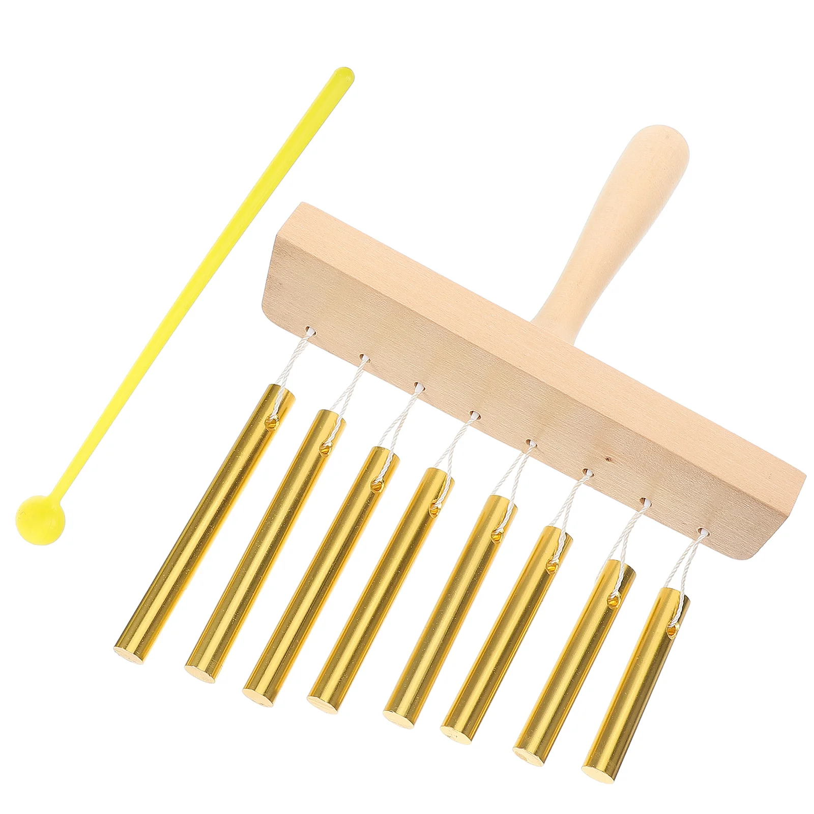 Wind Chimes Percussion Instrument Aluminum Tube with Stick Mallet for Children Golden Kids