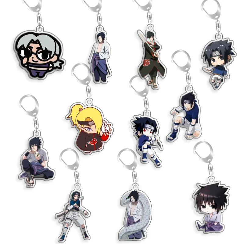 Chaveiro de Acrílico Personalizado de Naruto Yakushi Kabuto, Uchiha Sasuke, Uchiha Itachi, Deidara, Brinquedo de Anime, Presente de 5cm