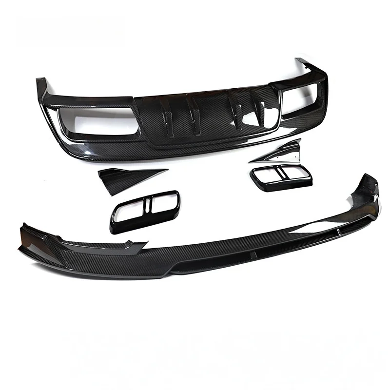 Suitable for 23-25 Land Rover Range Rover Sport Retrofit Upgrade Dry Carbon Fiber Front and Rear Lip Front and Rear Deflectors