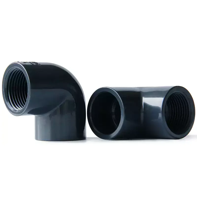 1PCS 20-63mm UPVC Water Supply Pipe Female Thread Elbow Connector 90°  Plastic Right Angle Elbow Adapter Aquarium Joint Fitting